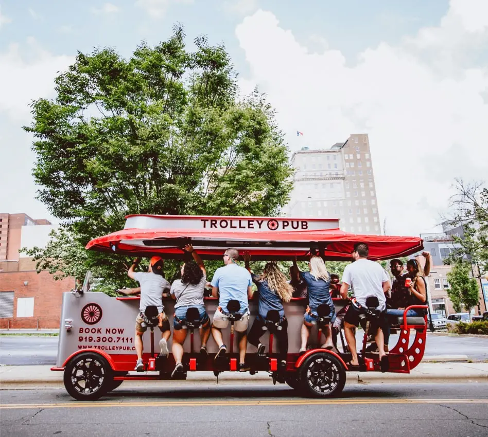 Beer store pedal trolley